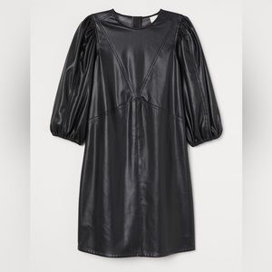 H&M faux leather dress